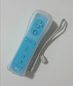 Wii リモコン ブルー 青 アオ シリコンカバー付 ニンテンドー純正品