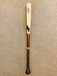 イオミック0.5mm透明グリップテープ付き●SSK G6 坂本モデル 日本製 84cm 芯くり抜きなし 軟式木製バット800g平均(硬式並みの実測835-855g)