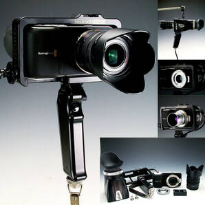 Blackmagic Pocket Cinema Camera＆Redrock Micro retroflex Ｌｕｍｉｘレンズ Cマウントレンズアダプター付きの画像1