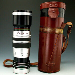 Heinz Kilfitt Munchen Tele-Kilar cut Fit tere* killer 300mm f5.6 leather case attaching screw mount 