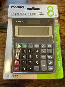 【新品未使用】CASIO カシオ 電卓 MS-7LBK-N