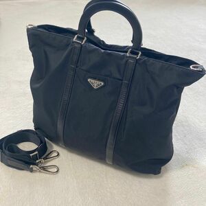 プラダ BN1050 2WAY ハンドバッグ ナイロン素材 ユニセックス 【中古】【PRADA】