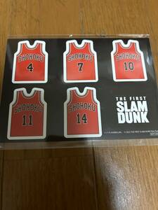 【映画】スラムダンク　THE FIRST SLAM DUNK　DVD特典シール　湘北ユニフォーム型ステッカー 予約御礼品