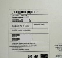 ほぼ新品 Apple MK183J/A MacBook Pro 16インチ M1 Pro 10コアCPU/16コアGPU 16GBメモリ 512GB SSD スペースグレイ 2021 16.2 inch_画像7