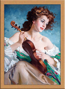 バイオリンを持つ女性 A3 ハンガリー