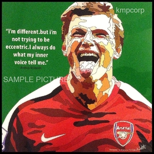  soccer art panel # Andre i*aru car bin arsenal FC# wooden ornament poster 