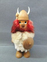 【NOGGINS ノギンス 赤髭 バイキング 木製 人形】北欧/デンマーク/ヴィンテージ/ウッド/赤髪/置物_画像1