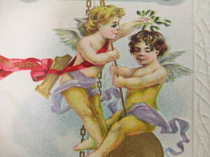 可愛い天使　アンティークポストカード 　No1805
