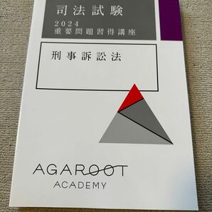 最新 アガルート 2024 重要問題習得講座 刑事訴訟法 司法試験 予備試験 法科大学院 法学部 ロースクール agaroot