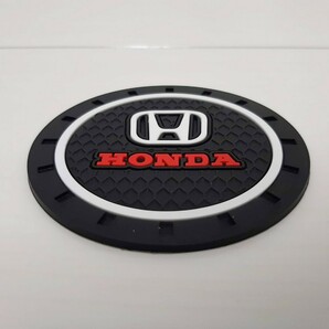 ホンダ 3D ドリンクホルダー コースター 2枚セット マット エンブレム HONDA オデッセイ N-BOX N-one N-van S660 アコードの画像2