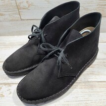 Clarks originals/クラークスオリジナルズ デザートブーツ 25 チャッカブーツ スエード シューズ ブラック_画像1