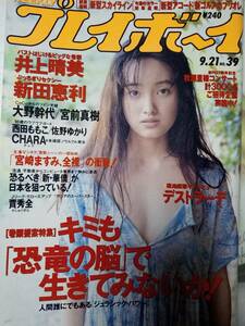 週刊プレイボーイ 1993年9月21日号 NO.39☆井上晴美6p新田恵利6p西田ももこ4p佐野ゆかり4p大野幹代3p宮前真樹3p CHARA 4p