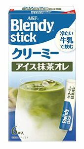 AGFb Len ti stick creamy ice powdered green tea ore6ps.@×6 box [ milk . drink series ]
