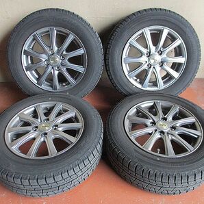 中古 175/70R14 2017年製造 ヨコハマ アイスガード iG50 PLUS アルミ付き ４本セット 4穴 PCD100 5.5J オフセット50 フィットなど  の画像1