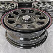 新品 デイトナ 14-5.0J＋42 4-100 ブラック タイヤ付4本SET 155/65R14 軽自動車用 NBOX エブリイ アウトレット特価(W2119-0)_画像4