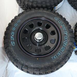 新品 デイトナ 16-7.0J＋33 5-114.3 ブラック タイヤ付4本SET 235/70R16 COMFORSER CF3000 デリカD5 アウトレット品(W2411)の画像4