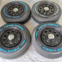 新品 デイトナ 15-6.0J＋45 6-139.7 ブラック タイヤ付4本SET 195/80R15 トーヨーH30 キャラバン E25/E26 NV350 (W2120-0)_画像1