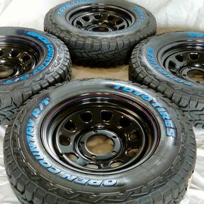 新品 デイトナ 16-5.5J-20 5-139.7 ブラック タイヤ付4本SET 185/85R16 トーヨーOPENCOUNTRY R/T ジムニー (W2247)の画像3