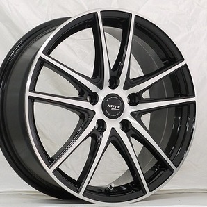 新品 17インチ Z05-BP 5穴100 タイヤ付4本SET 215/45R17 プリウス カローラスポーツ カローラツーリング (W2255-2)の画像3