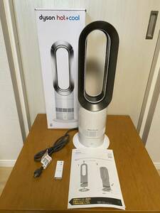 ★1円〜♪★美品★dyson ダイソン hot＋cool【AM09WN】羽根なし 扇風機 ファンヒーター　ホワイト/ニッケル リモコン付き★全国送料無料★ 