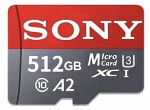 新品未使用 マイクロSDカード 512GB SONY microSD card V60 A2