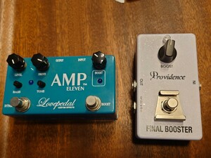 【エフェクター】Lovepedal AMP ELEVEN/Providence Final Booster 