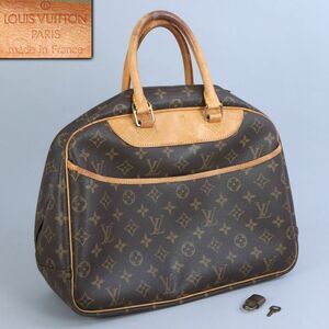 [1414100]ルイヴィトン LOUIS VUITTON ドーヴィル モノグラム ハンドバッグ◆革/レザー/PVC/鞄/手提げ/レディース/ヴィンテージ/うぶ品