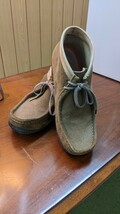 お洒落 大人感 90’S◆ クラークス Clarks ワラビー 靴 ブーツ 35405◆ スウェード サンドベージュ サイズ/8 26センチ _画像1