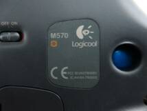 ☆ロジクール トラックボール ワイヤレスマウス 無線☆Logicool Wireless Trackball Ｍ570_画像2