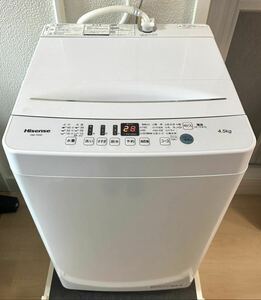 極美品 Hisense ハイセンス HW-T45D 全自動洗濯機 4.5kg 2021年製 動作品