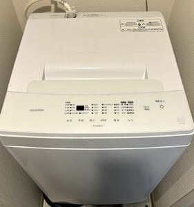 美品 IRIS OHYAMA アイリスオーヤマ 全自動洗濯機 5.0kg IAW-T503E 2022年 部屋干モード 洗濯コース6種類 予約タイマー 簡易清掃済 動作品