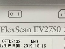 （ 使用時間8225H） EIZO 27型 液晶モニタ- FlexScan EV2750 WQHD 2560x1440 2019年製 　中古品（管：2E-M）_画像9