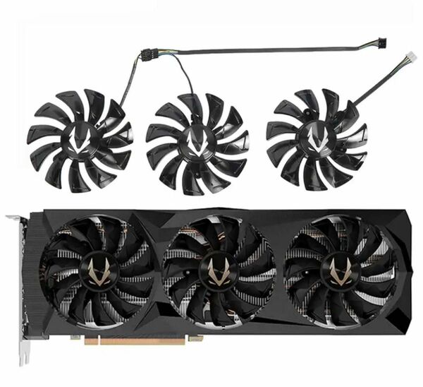 zotac 2080ti AMP 交換用冷却ファン　3pセット