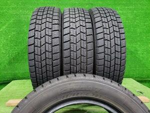 グッドイヤー GOODYEAR スタッドレスタイヤ 4本セット ICE NAVI 7 アイスナビ 155/65R14 2021年 8分山 6