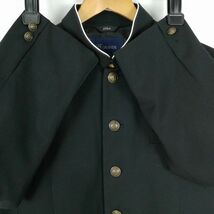 学生服 学ラン 170A 男子 上着 ウール混 ラウンドカラー カシドス 黒 中古 ランクC a3 JJ5412_画像3