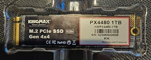 KINGMAX SSD M.2 1TB PX4480シリーズ Type2280 NVMe PCIe Gen4x4 (最大読込:5,000MB/s) 送料無料①