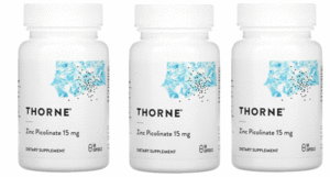 ３セットset Thorne サプリメント ミネラル 亜鉛 Thorne, 亜鉛ピコリン酸、15 mg、60カプセル