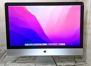 Apple/iMac A1419(Retina 5K 27インチ Late 2015)Intelcore i5-6500 3.20GHz/メモリ24GB/Monterey