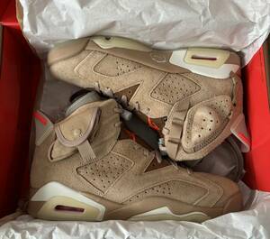 Travis Scott Nike Air Jordan 6 British Khaki 27cm トラヴィス スコット ナイキ エア ジョーダン 6 ブリティッシュカーキ 1 fragment 