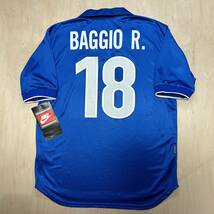 1998 98 イタリア代表 ロベルト・バッジョ 選手支給品 ユニフォーム ナイキ 新品 フランス W杯 ユベントス レア バッジオ Italy Baggio_画像2