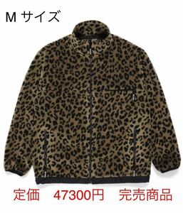 WACKO MARIA ワコマリア LEOPARD LIGHT BOA FLEECE JACKET BEIGE M レオパード ライト ボア フリースJKT-23春夏 