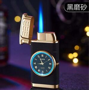  torch turbo lighter gas lighter electric clock attaching premium lighter note go in type black 