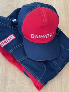 DAIHATSU/ダイハツ/ツナギ/つなぎ/オールインワン/作業着/企業/ロゴ/メカニック/整備士/メンズ / Lサイズ/キャップ/帽子