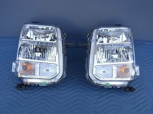 新車外し DA17W エブリイワゴン PZターボ 純正 HID ディスチャージヘッドライト 左右 / 刻印P スズキ ヘッドランプ