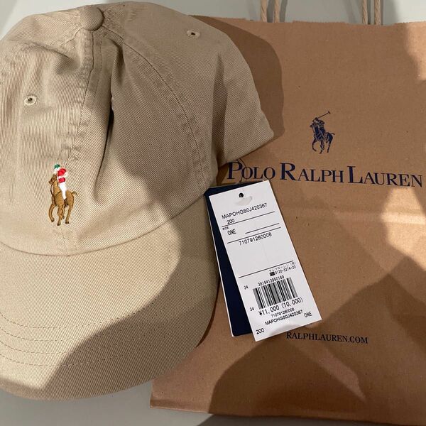 (セール中)タグ付きキャップ 帽子 ポロ ラルフローレン POLO RALPH LAUREN新品紙袋つき