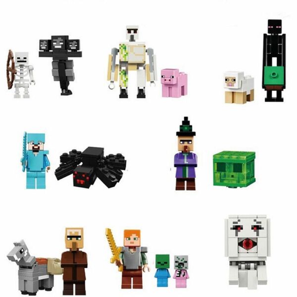 マイクラ LEGO 16体セット　人気キャラクター　 お得!! マインクラフト