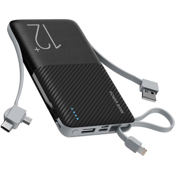 モバイルバッテリー 大容量 12000mAh 急速充電 便利 3台同時充電