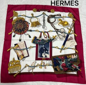 美品！HERMES スカーフ　シルク製　Thierry HERMES ティエリーエルメス