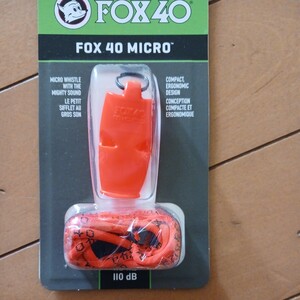 Fox 40 Micro Safety Whistle with Breakaway Lanyard Orange by Fox 40