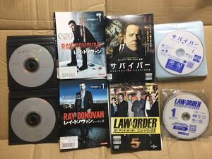 サバイバー　シーズン1 DVD全11巻+ロー・アンド・オーダー　ニューシリーズ5 DVD全11巻+レイ・ドノヴァン　シーズン1 +シーズン2 各全6巻